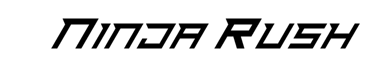 Ninja Rush
 font preview
