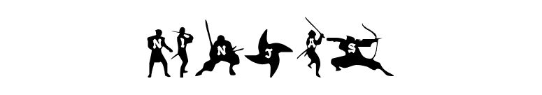 Ninjas font preview
