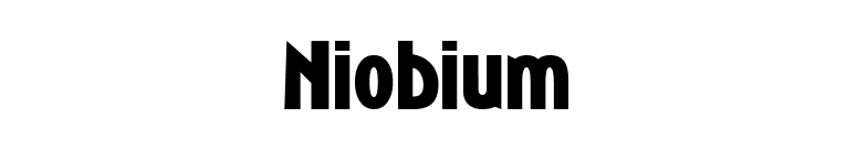 Niobium font preview