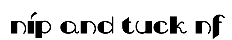 Nip And Tuck NF font preview