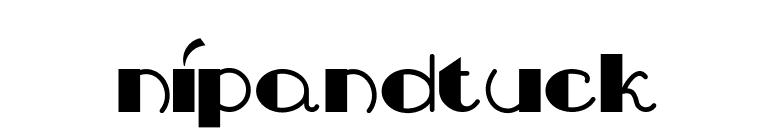 NipAndTuck font preview