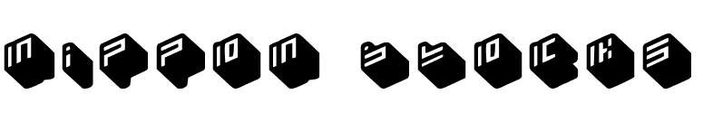 nippon blocks font preview