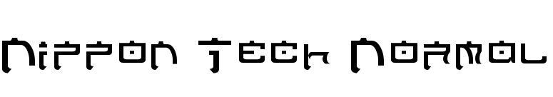 Nippon Tech Normal font preview