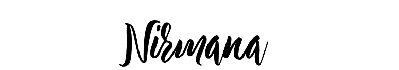 Nirmana  font preview