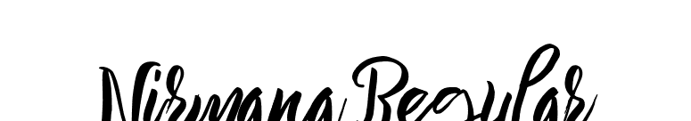 Nirmana Regular font preview