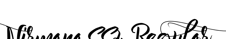 Nirmana SS4 Regular font preview