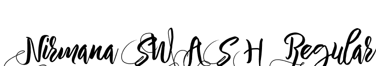 Nirmana SWASH Regular font preview