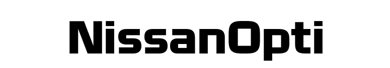 NissanOpti font preview