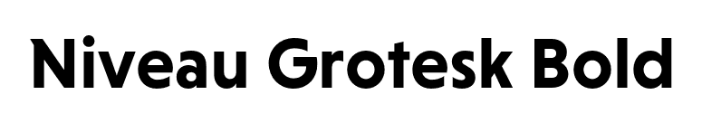 Niveau Grotesk Bold font preview