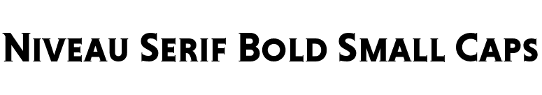 Niveau Serif Bold Small Caps font preview