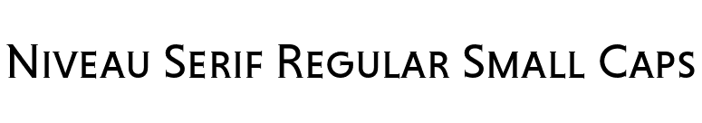 Niveau Serif Regular Small Caps font preview
