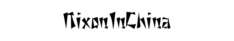 NixonInChina font preview