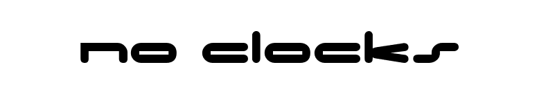 No Clocks font preview