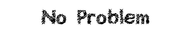 No Problem font preview