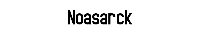 Noasarck font preview