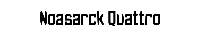 Noasarck Quattro font preview