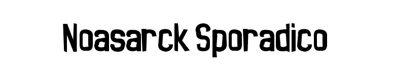 Noasarck Sporadico font preview