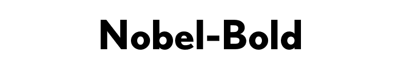 Nobel-Bold font preview