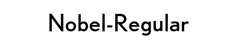 Nobel-Regular font preview