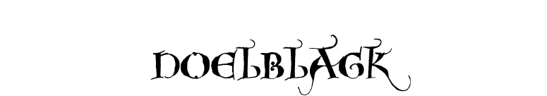 NoelBlack font preview