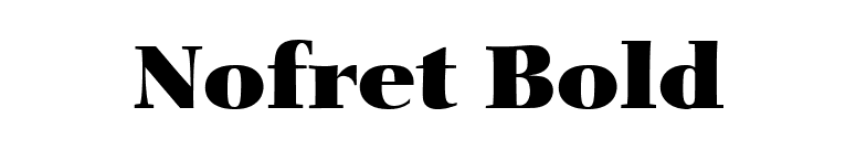 Nofret Bold font preview