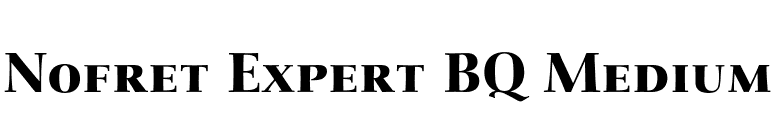 Nofret Expert BQ Medium font preview