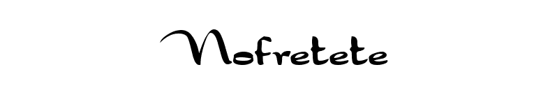 Nofretete font preview