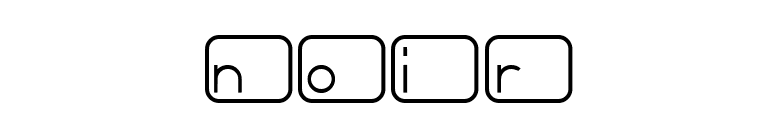 Noir font preview