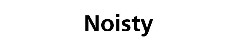 Noisty font preview