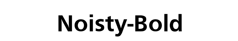 Noisty-Bold font preview