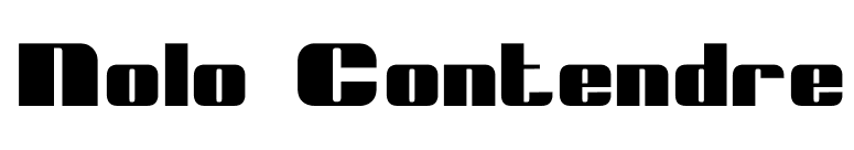Nolo Contendre font preview