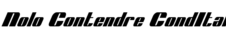 Nolo Contendre CondItal font preview