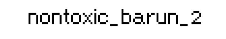 nontoxic_barun_2 font preview