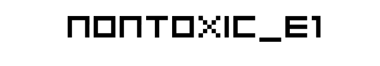 nontoxic_e1 font preview