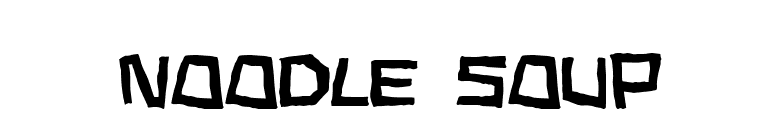 Noodle soup font preview