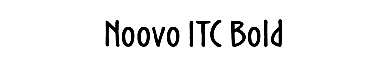 Noovo ITC Bold font preview