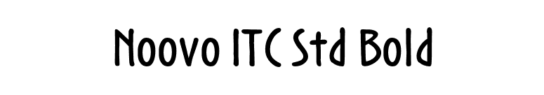 Noovo ITC Std Bold font preview
