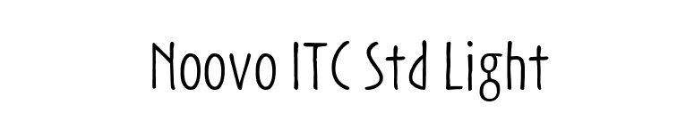 Noovo ITC Std Light font preview