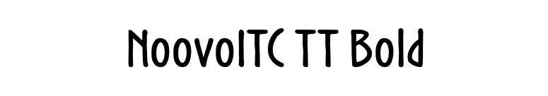 NoovoITC TT Bold font preview