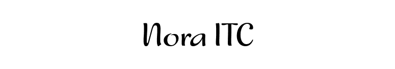 Nora ITC font preview
