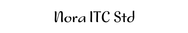 Nora ITC Std font preview