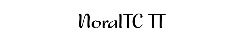 NoraITC TT font preview