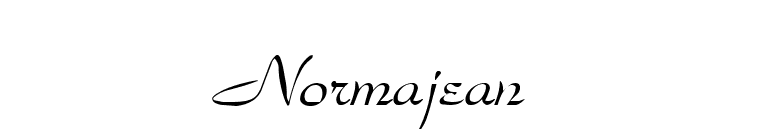 Normajean font preview