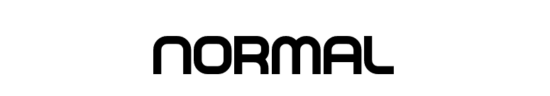 NORMAL font preview