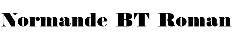 Normande BT Roman font preview