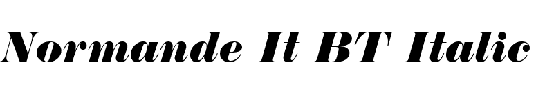 Normande It BT Italic font preview