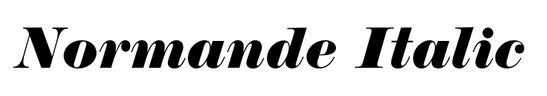 Normande Italic font preview