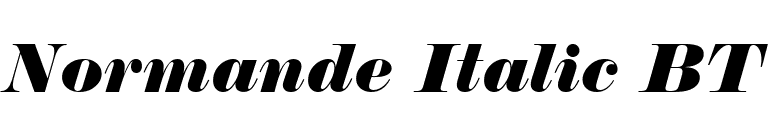 Normande Italic BT font preview