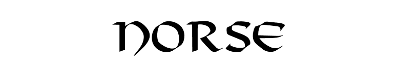 Norse font preview