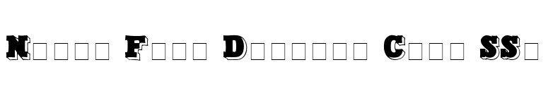 North Face Display Caps SSi font preview